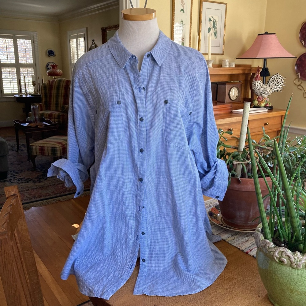 Free People Blue Tunic